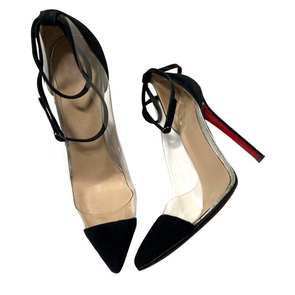 Christian Louboutin Un Bout 120 Illusion Pumps in Black - Picture 1 of 10